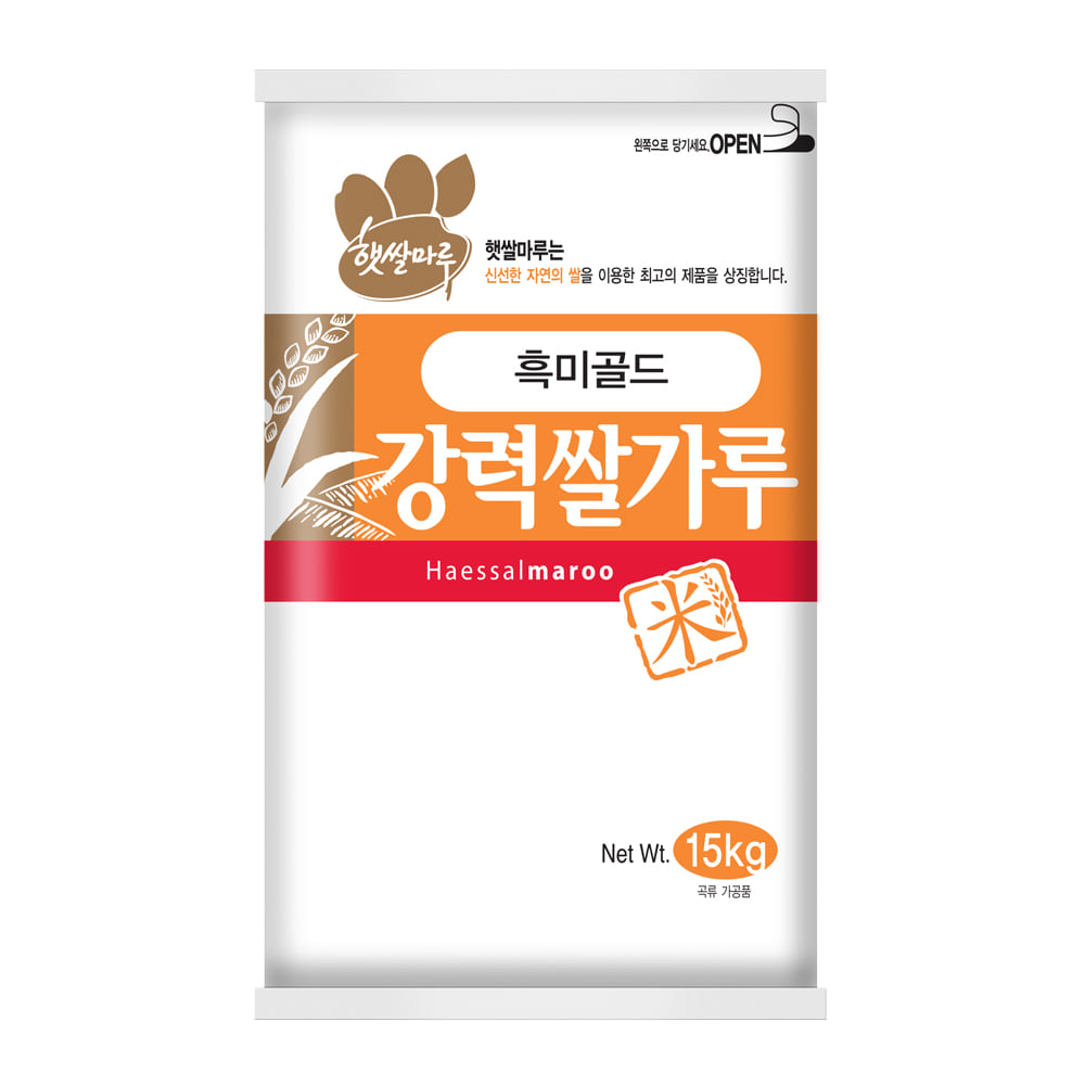 [국산쌀] 흑미골드강력쌀가루 15kg